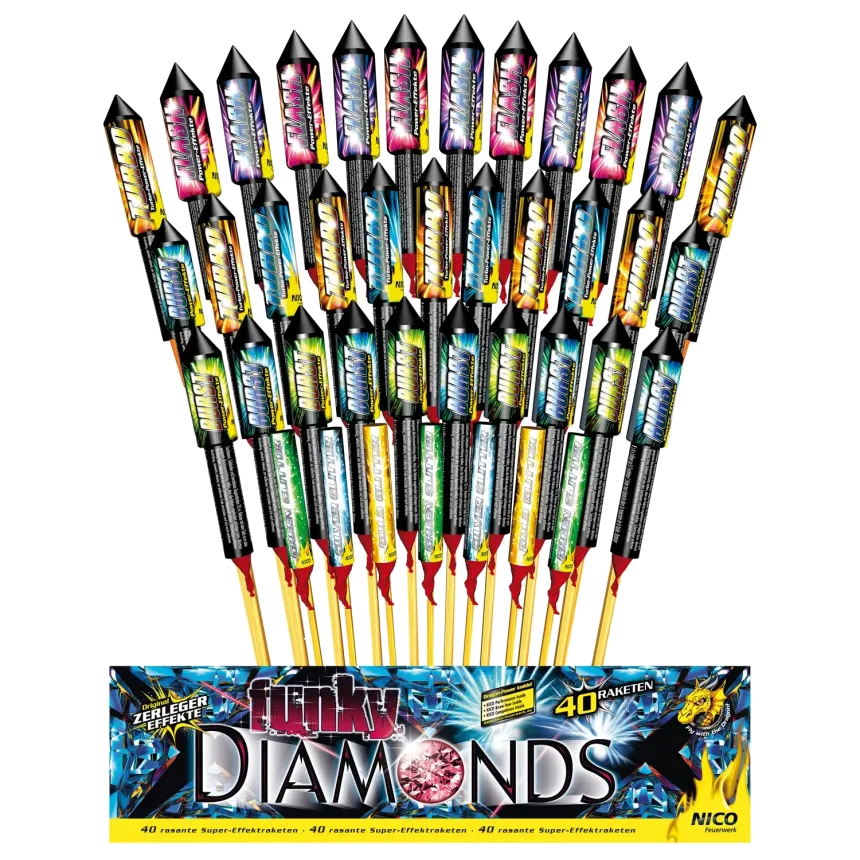 NICO Funky Diamonds (40tlg. Raketenset)